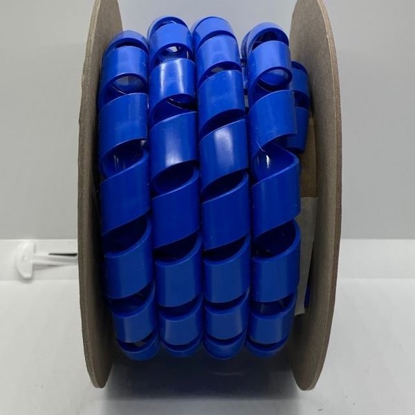 Heli-Tube 1/4 In. OD X 100FT Blue Polyethylene Spiral Wrap HT 1/4 C BLU-100